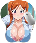 3D Mouse Pad Oppai Mousepad with Soft Gel Wrist Rest Anime Manga Gaming Boob pad Anti-Slip Mouse Mat (Orihim)