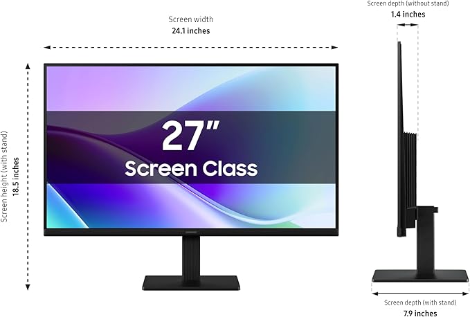 Samsung 27 S3 (S32GF) FHD High Resolution 120Hz Monitor with IPS Panel Flicker Free Eye Saver Mode LS27F320GANXZA 2025