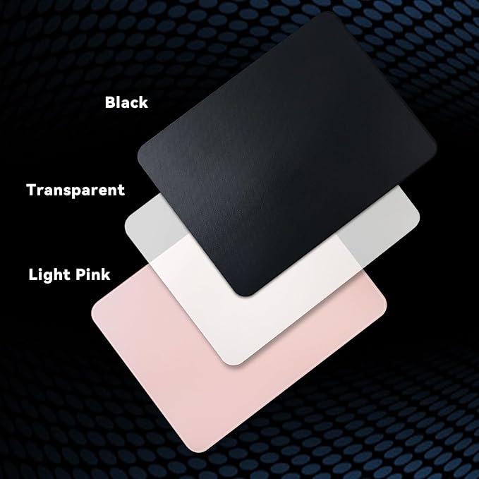 Glass Gaming Mousepad Professional Artisan 350 * 260 * 3.2mm Large Mouse Pad Provides Improved Precision and Speed for Keyboard Mouse (Black)