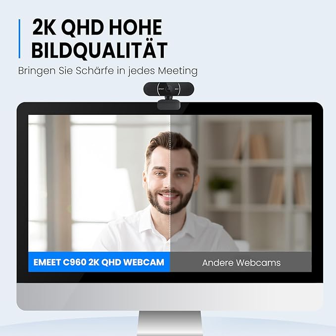 EMEET C960 4K and 2K Webcam for PC