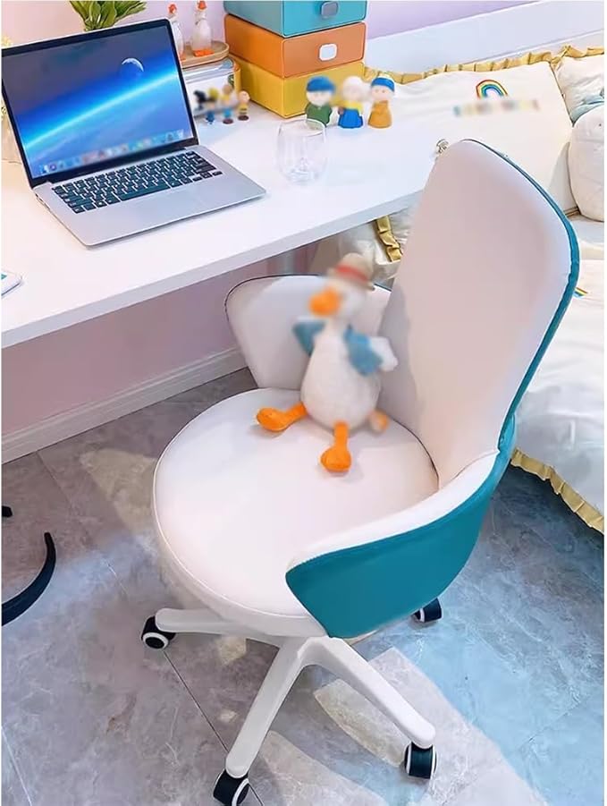 Gaming Chair Bedroom Accent Chairs Cute Computer Desk Chair Swivel Home Office Desk Chairs Liftable Kitchen Chairs Study Backrest Reading Desk Chair for Living Room Bedroom (Color : Gray B)