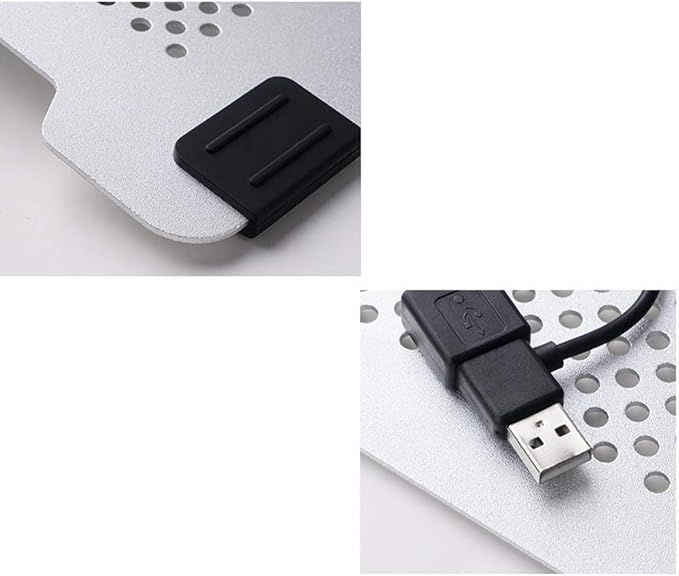 Gaming Laptop Cooler 12-15.6inch Strong WindDual USB 2.0 Ports Adjustable Mount Stand (Color : A)