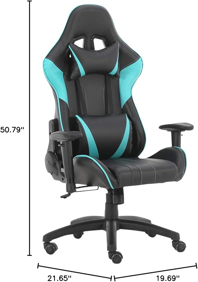 Video Gaming Chairs Most Comfortable Kids Spinning Computer Gaming Chairs Ergonomic Armchair Nice Office Chair (Black/Blue-a)
