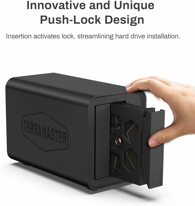 TERRAMASTER D2-320 USB RAID Enclosure - USB 3.2 Gen 2 10Gbps Type C 2Bay Direct Attached Storage Supports RAID 0 1 Single JBOD (Diskless)