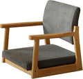 ELEFOCUS Floor Chair with Back Support Timber Floor Gaming Chair Comfy Padded Meditation Floor Seat Reading Tatami Chair(/Gray a)