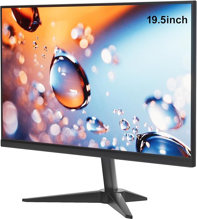 19.5inch IPS Monitor Without Audion Professional HD Monitor (1440 x 900) 60Hz Refresh Rate Visual Protection Technology Blue Light Filter and Flicker-Free Technology (HDMI and VGA Ports)