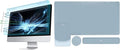 MOSISO Mouse Pad&ampRectangular Keyboard and Mousepad with Wrist Rest&ampCoaster&amp20-22 inch Computer Blue Light Blocking Screen Protector for Diagonal 2021.522 inch 16:9 Widescreen MonitorAqu