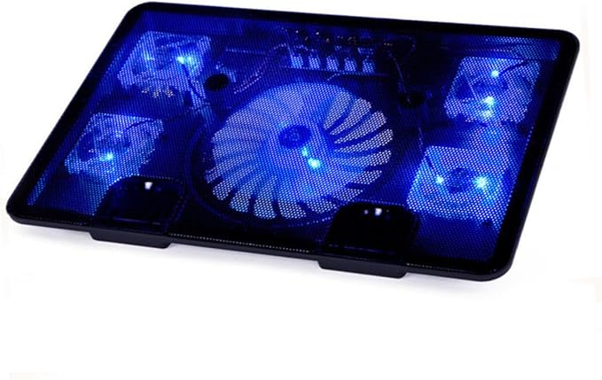Angoily Laptop Cooling Pad with Quiet Fans Efficient Cooler Pad for Gaming and Office Use Mat for Enhanced Airflow and Heat Dissipation