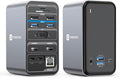 TobenONE USB C Laptop Docking Station Dual Monitor 15-in-1 USB C Dock with Dual HDMI 65W Power Supply VGA 4xUSB 3.0 2xUSB 2.0 SD/TF Ethernet and Audio/Mic for Lenovo HP Dell Surface