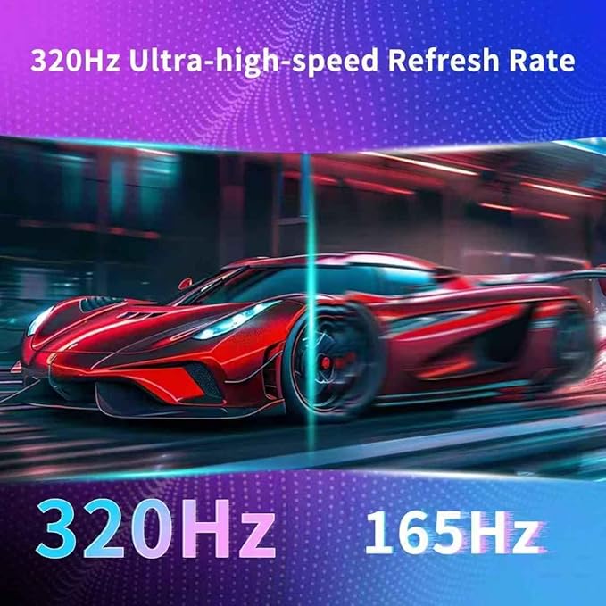 AVMAX 27 Inch Gaming Monitor 320Hz/300Hz/240HzQHD2560X1440 Fast IPSAdaptive FreeSync90% DCI-P3HDR400 SupportErgoStand 2XDP1.4&amp2XHDMI2.1P273B