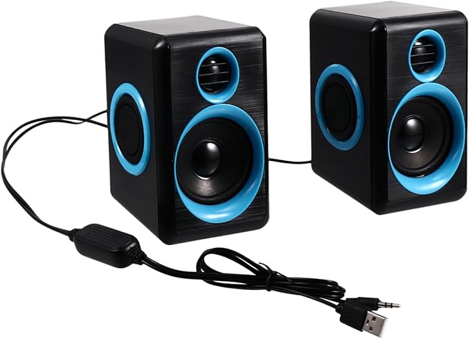 Mini USB 2.0 Computer Speaker for Laptop and Desktop Compact Mini Speaker with Dc5v Power Portable Home and Office Audio Loudspeaker