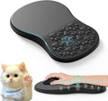 Black Ergonomic Mouse Pad with Wrist Rest SupportNon-Slip PU Bottom &amp Memory Foam Massage Bulge Cat Paw Pad DesignRelieves Carpal Tunnel Pain-an Ideal Mousepad for Office Desk Accessories