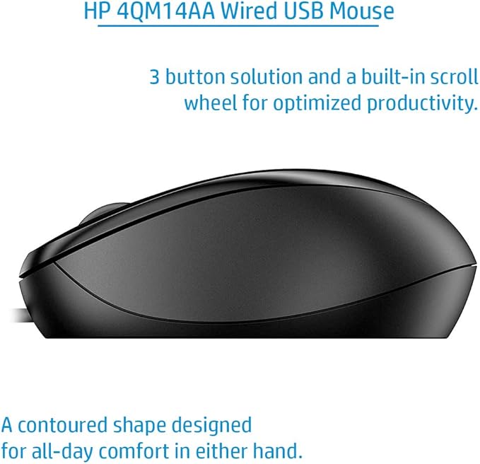 HP 1000 Wired Mouse (4QM14AA)