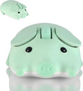 Cute Pig Design Wireless Mouse - Dual Mode Bluetooth &amp USB Silent Operation Ergonomic Ideal for Laptops &amp PCs for Animal Lovers and Family (Green)