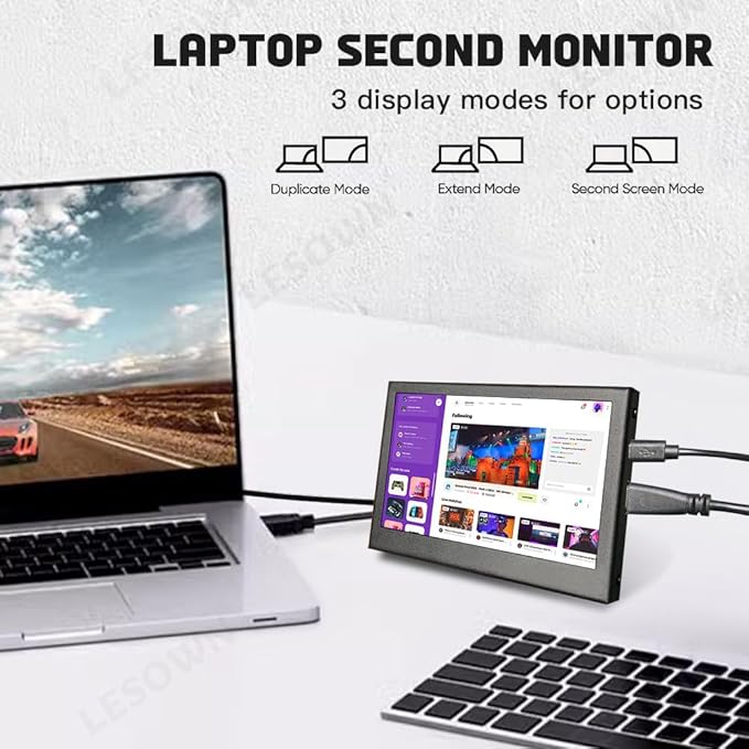 USB mini Screen 4.3 inch HDMI LCD 480x800 IPS Display USB Powered 4.3 HD Secondary Small Monitors for RPI Computers PC