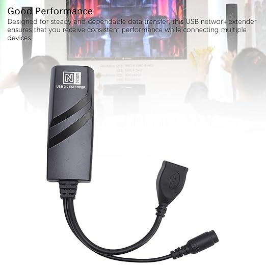 Zopsc USB Extender Over Ethernet 100m USB 2.0 to Network Extender Adapter Kit for CAT5 CAT5E CAT6 Cable for Printer Camera Hard Drive. (US Plug)