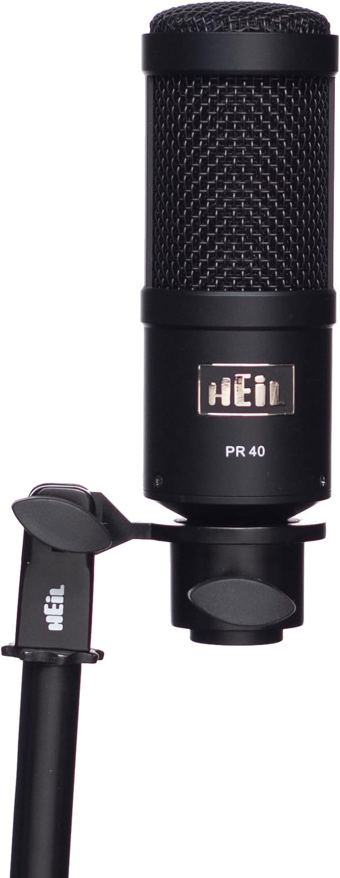 Heil PR 40 Dynamic Microphone for Streaming Podcast Recording and Broadcast XLR Microphone for Live Music Wide Frequency Response Smooth Sound Superior Rear Noise Rejection and Durable - Black