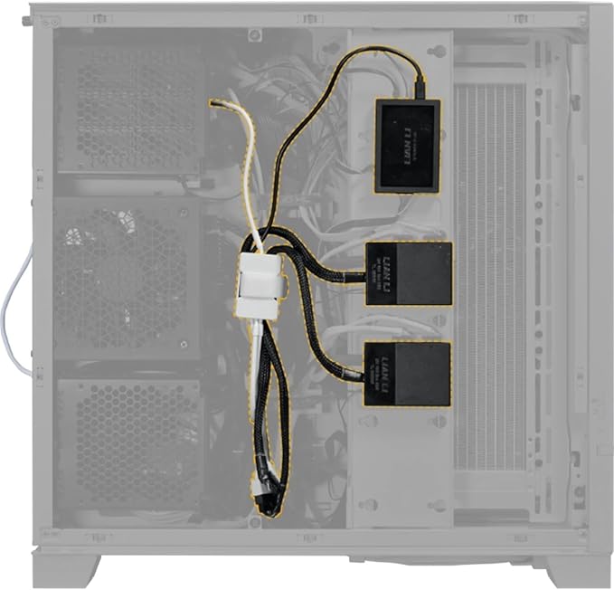 LIAN LI USB 2.0 1-to-3 Hub (Type A Male Port) - Black