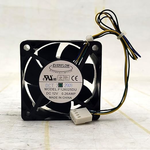 F126025DU 6025 12V 0.26A High-Performance 60mm Cooling Fan for Laptops and Electronics