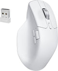 Keychron M6 8000 Hz Wireless Bluetooth 2.4 GHz/Wired Connection Mouse Lightweight Body Programmable PixArt 3950 Sensor for Windows Mac Linux - White