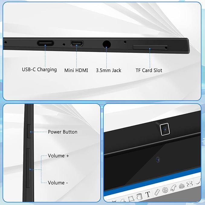 T11 Pro Standalone Drawing Tablet with Screen10.1 inch FHD DisplayNo Computer NeededOcta-Core CPUPre-Installed Drawing Apps &amp TutorialsMore Bonus Items for Beginners Artists Students