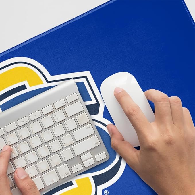 South Dakota State University Logo Large Gaming Mouse Pad Desk Mat with Stitched Edges Non-Slip Base for Gamer Home and Office 31.5 x 15.7