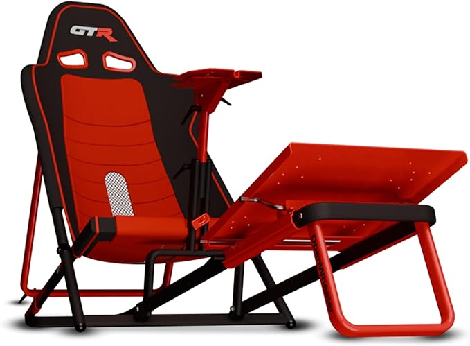 GTR Simulator GTA Compact V2 Foldable Racing Simulator Cockpit Stake F1® Team Kick Sauber Edition (GTR Simulator Red/Black)