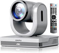 NDI PTZ Camera 4K HDMI USB LAN PoE AI Auto Tracking PTZ Conference Room Camera for Church Live Streaming Video Conference Events Education Broadcast with YouTube Facebook Live Zoom