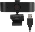 1080P USB Computer Camera with Microphone and Lens Cover for Online Conference and Teaching