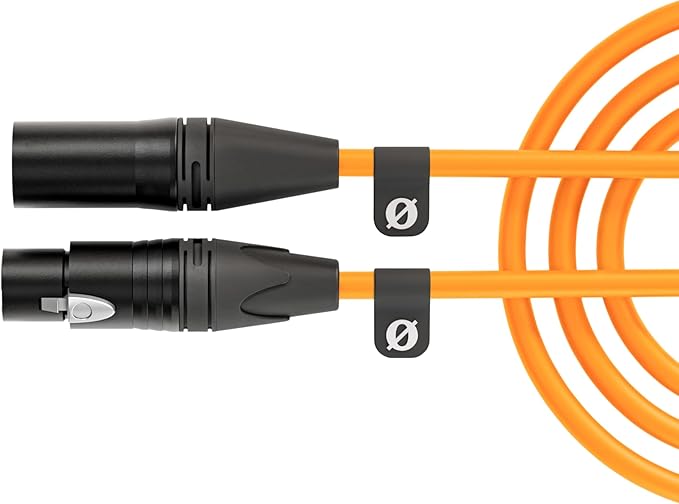 Rode PSA1+ Desk-Mounted Broadcast Microphone Boom Arm (Orange) with Orange Premium XLR Cable (3m)