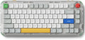 nuphy Kick75 Wireless Mechanical Keyboard with Knob75% Layout 80 Keys RGB Backlit Hot Swappable Low Profile Keyboard with PBT KeycapsGaming Keyboards Support BT/2.4G/USB-C (Blush Nano Switch)