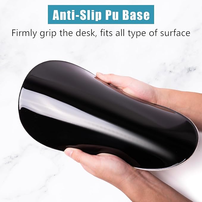Mouse Pad Ergonomic Mouse Pad with Wrist Rest Support and Non-Slip PU Base Cute Computer Mousepad for Pain Relief Office &amp Home Beige Three Cats