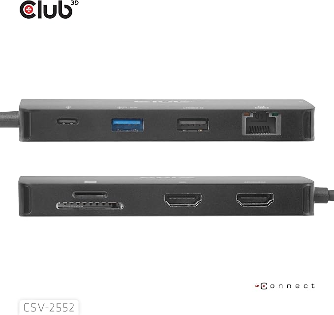Club3D CSV-2552 9-1 USB-C® Dual HDMI™ 100W Hub