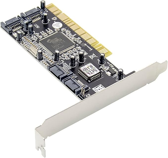 1 Pcs Notebook Radiator Foldable Dual Fan Cooling Pad &amp 1 Pcs Sil3114 Adapter Controller Chip Card