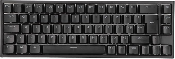 Mechanical Gaming Keyboard 68 Keys RGB Backlit Type C USB Keyboard Wired Computer Gaming Keyboard for PC Office Desktop Computer