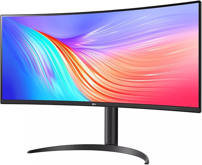 LG 34 Inch UltraWide QHD 1440P Curved Monitor 160Hz HDR 10 AMD FreeSync Premium Pro sRGB 99% OnScreen Control Anti-Glare MaxxAudio Speaker Tilt/Height Adjustable USB Type-C DisplayPort HDMI