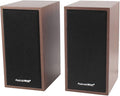 Pair Rose Wood USB 2.0 3.5mm Stereo Mini Multimedia Speaker for Laptop