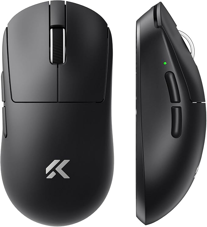 MCHOSE A7 V2 Ultra Wireless Gaming Mouse for Esports 59 g PAW3950 TI 42K DPI TOPSPEED Dual 8K Polling Rate 130 Hour Battery Life PC/Mac Black