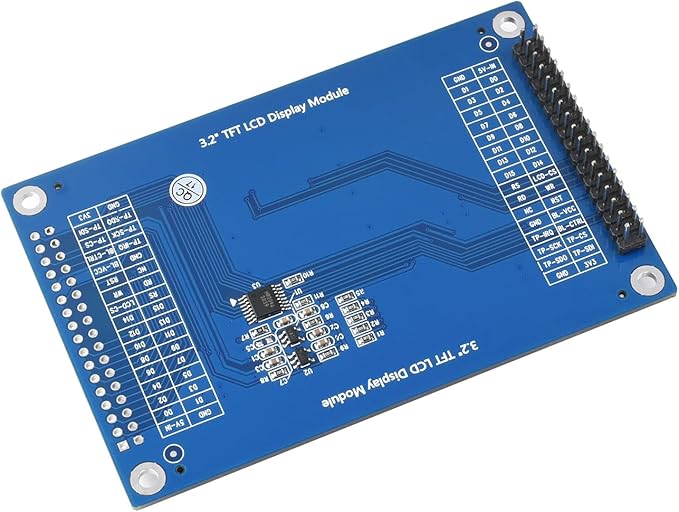 waveshare 3.2 Inch 320x240 Multicolor Graphic LCD with Touch Panel and Stand-Alone Controllers