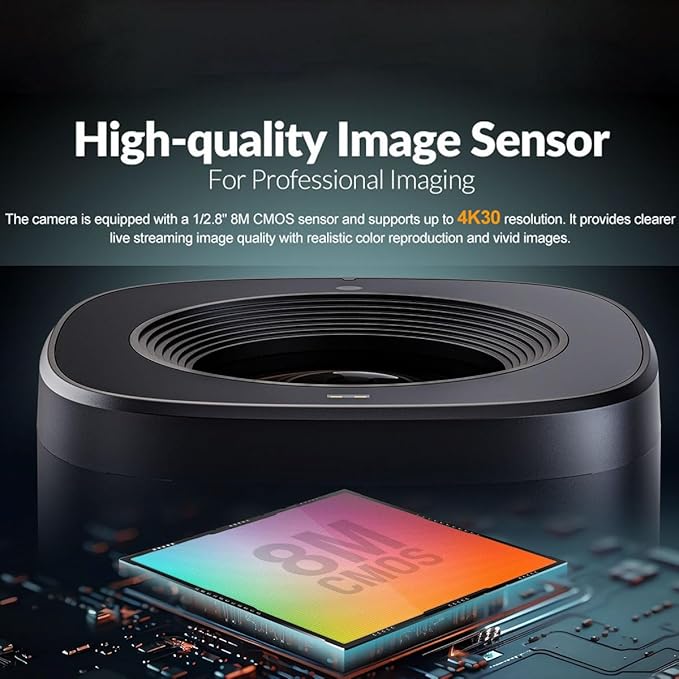 AVMATRIX EagleT10-4K Autofocus 4K 10x Zoom Livestream PTZ Camera Webcam with Dual 4K HDMI &amp USB Outputs/RS485 Serial &amp Audio Input 1/2.8 Sensor for Desktop Computer Laptop Meeting Video Calls
