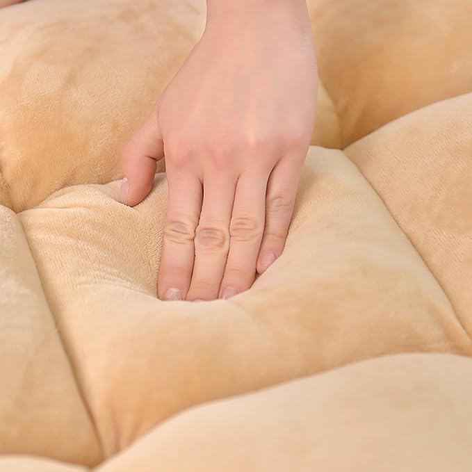 NaKeah Floor Chair w/Back Support Folding Sofa Chair w/6 Adjustable Positions Padded Lazy Sofa Floor Gaming Chair for Reading MeditatingG