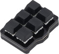 Pongnas 6 Key Gaming Keyboard Macro Mechanical Keypad for Lightweight Small Gaming Keypad with Timely Reminder Efficient One Hand Keyboard with One Click Start Universal for