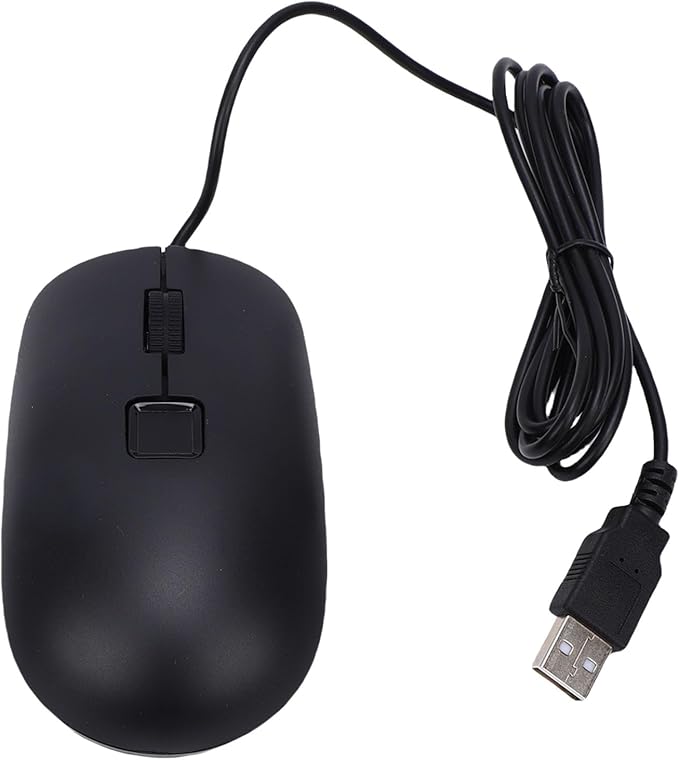 Wired USB Mouse with Fingerprint Reader Biometric Security Wi ndows 11 10 Hello 360 Fingerprint Recognition Touch Speedy Matching for PC Laptop