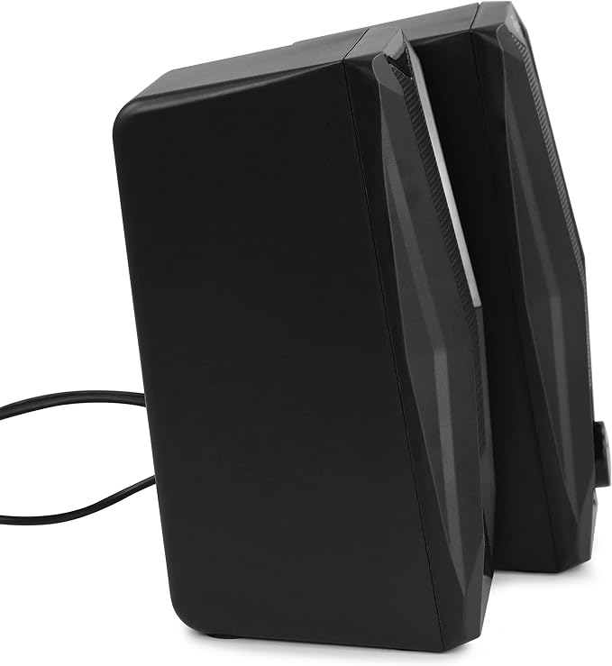 beFree Sound Computer Gaming Speakers with Color LED RGB Lights