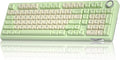 SOLAKAKA KI99 Pro Wireless Mechanical Keyboard Quiet SwitchHot Swappable Pre-Lubed Switches Silent Keyboard with RGB BacklitGasket Structure Computer Gaming Keyboards(GreenWhite Silent Switch)