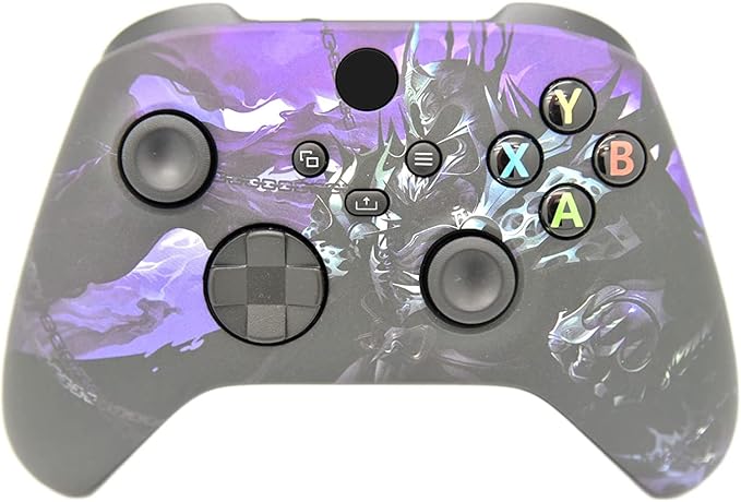 Hand Airbrushed Fade Custom Controller Compatible with Xbox Series X/S &amp Xbox One (Series X/S Purple Knight)