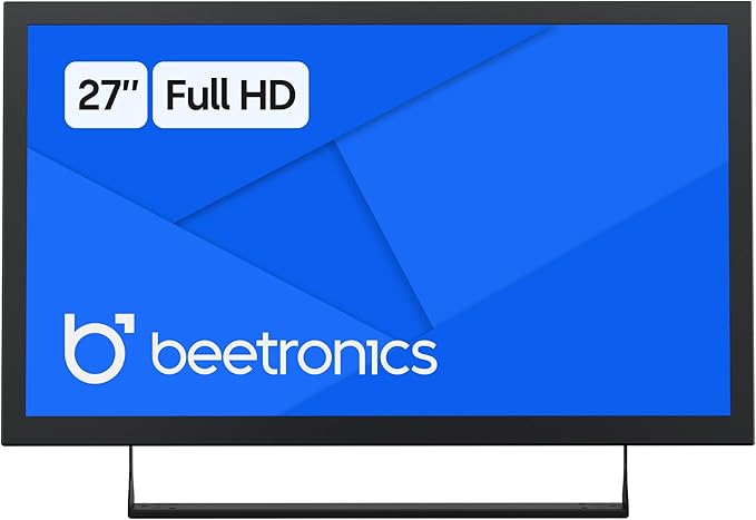 Beetronics 27-Inch Full HD IPS Monitor - Professional Industrial-Grade Display | HDMI VGA BNC RCA Inputs | Durable Metal Housing Matte Screen 24/7 Continuous Operation Wide Viewing Angle 27HD7M