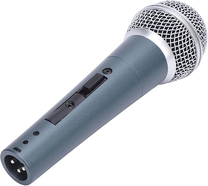 Wired Dynamic Microphone Set Moving Coil Dynamic Cardioid Handheld Microphone Enhanced Sound Quality with Low Latency Recording Stable for Active Speakers Mixers Am (Blue)