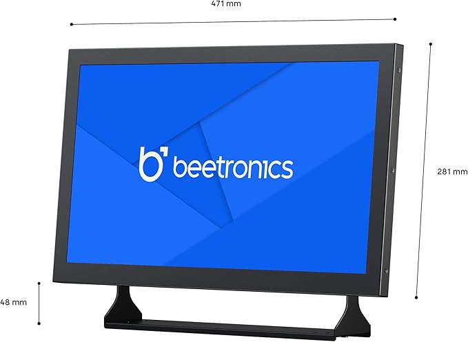 Beetronics 19-Inch Full HD IPS Monitor - Professional Industrial-Grade Display | HDMI VGA BNC RCA Inputs | Durable Metal Housing Matte Screen 24/7 Continuous Operation Wide Viewing Angle 19HD7M
