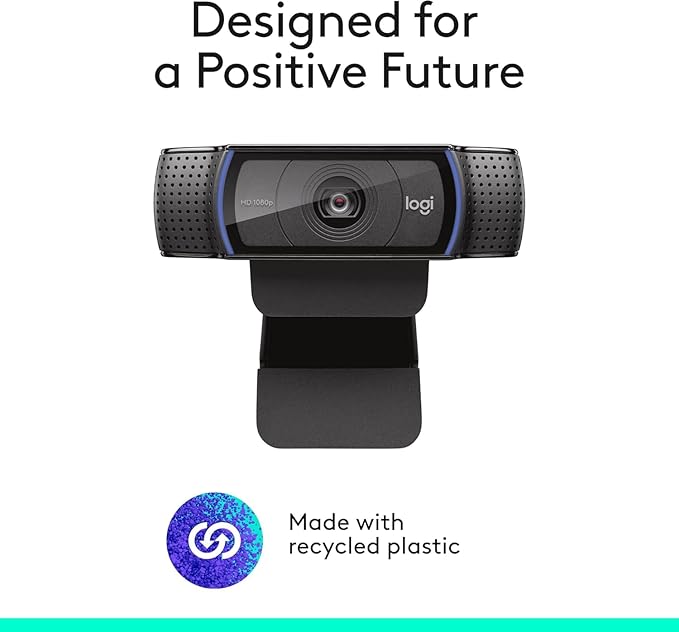 Logitech C920x Pro HD Webcam (Renewed)